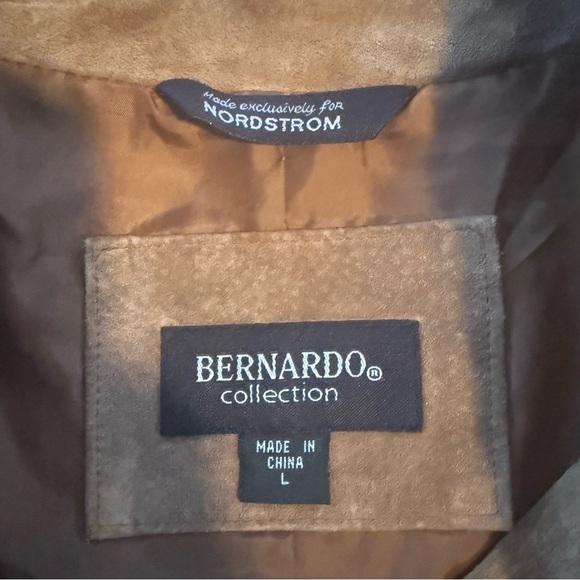 Nordstrom Bernardo Vintage 90’s Brown Suede Coat, Size L - Picture 7 of 11